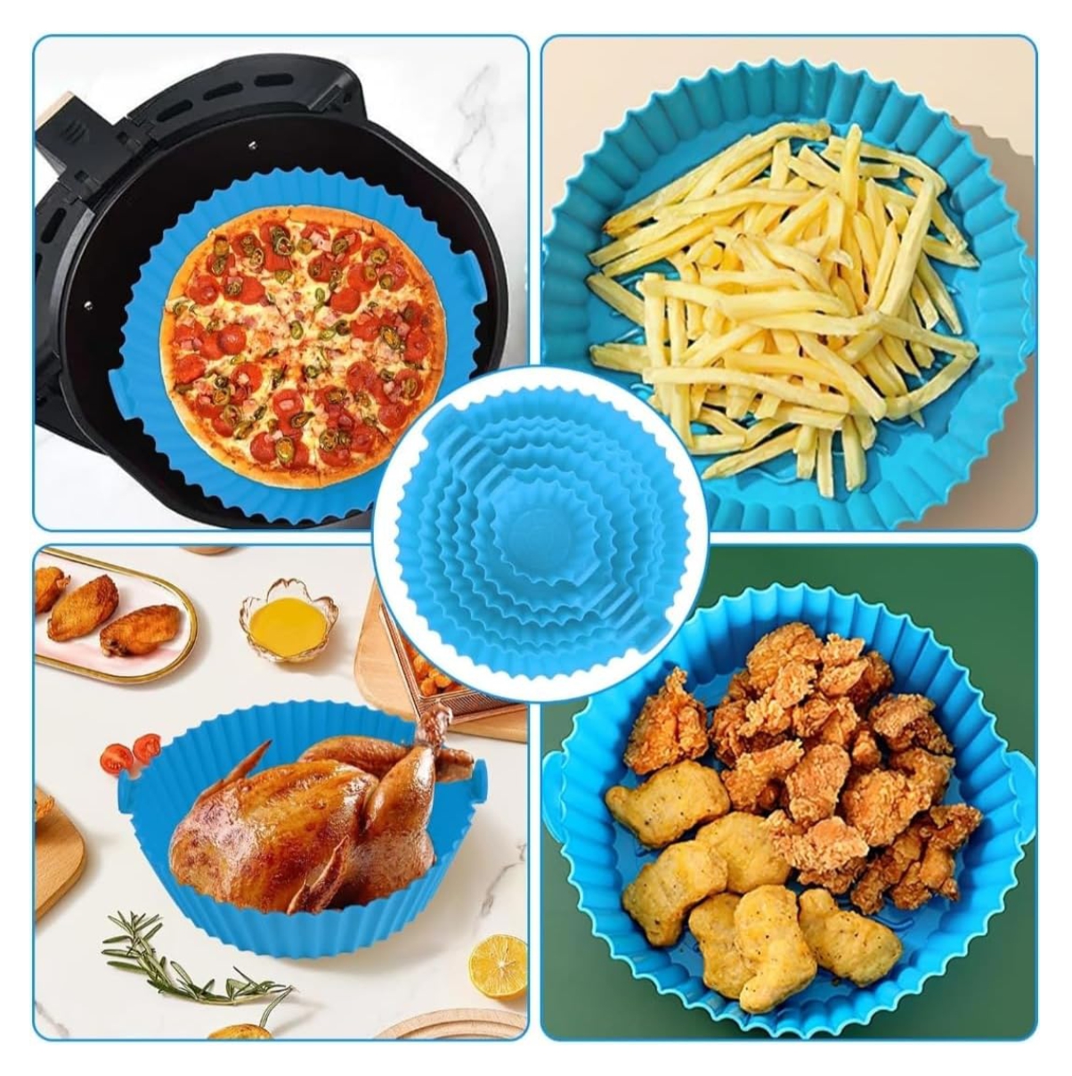 Miniatura 3 de moldes de silicona por 6 para freidora